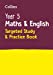 Seller image for Year 5 Maths and English: Targeted Study & Practice Book by Collins KS2 [Paperback ] for sale by booksXpress