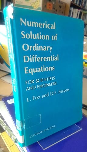 Immagine del venditore per Numerical Solution of Ordinary Differential Equations. [For Scientists and Engineering.] venduto da Antiquariat Thomas Nonnenmacher