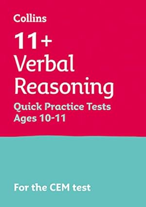Seller image for Letts 11+ Success  11+ Verbal Reasoning Quick Practice Tests: for the CEM tests: Age 10-11 [Soft Cover ] for sale by booksXpress