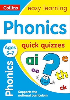 Image du vendeur pour Phonics Quick Quizzes: Ages 5-7 (Collins Easy Learning KS1) [Soft Cover ] mis en vente par booksXpress