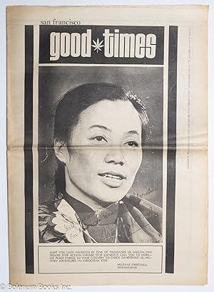 Immagine del venditore per Good Times: vol. 4, #6, Feb. 12, 1971: Militant Greetings, Madame Binh venduto da Bolerium Books Inc.