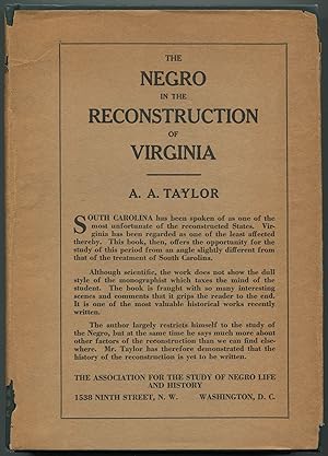 Seller image for The Negro in the Reconstruction of Virginia for sale by Between the Covers-Rare Books, Inc. ABAA