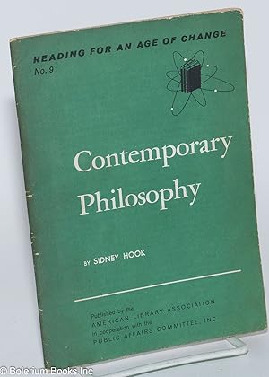 Seller image for Contemporary philosophy for sale by Bolerium Books Inc.