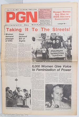 Seller image for PGN: Philadelphia Gay News; vol. 11, #38, July 24-30, 1987: Taking It to the Streets! for sale by Bolerium Books Inc.