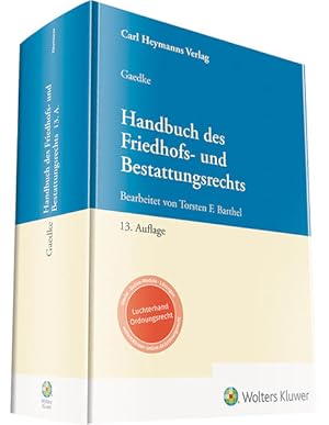 Bild des Verkufers fr Handbuch des Friedhofs- und Bestattungsrecht zum Verkauf von primatexxt Buchversand