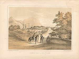Longwood, from the Gate, St-Helena. [Caption Title].