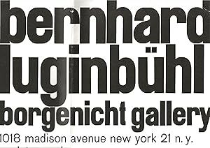 Seller image for Bernhard Luginbuhl : sculptures, drawings, etchings, lithographs for sale by The land of Nod - art & books