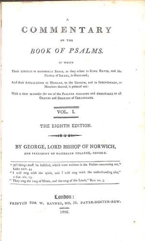 Image du vendeur pour A commentary on the book of Psalms, Volume 1 mis en vente par WeBuyBooks