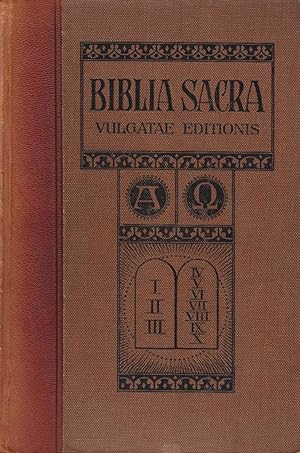 Biblia sacra vulgatae editionis Sixti V. Pont. Max. iussu recognita et Clementis VIII auctoritate...