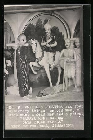 Seller image for Ansichtskarte Singapore, Sakaya Muni Buddha Gaya Tiger Temple, Prince Siddhartha for sale by Bartko-Reher