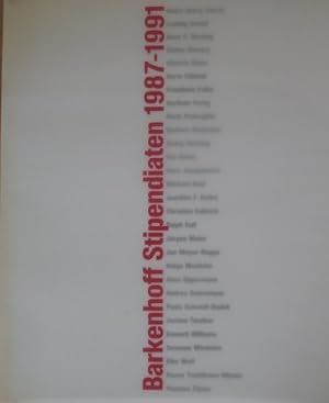 Bild des Verkufers fr Barkenhoff Stipendiaten 1987-1991. zum Verkauf von Antiquariat Bernd Preler