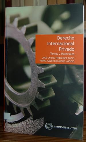 Imagen del vendedor de DERECHO INTERNACIONAL PRIVADO. Textos y Materiales a la venta por Fbula Libros (Librera Jimnez-Bravo)