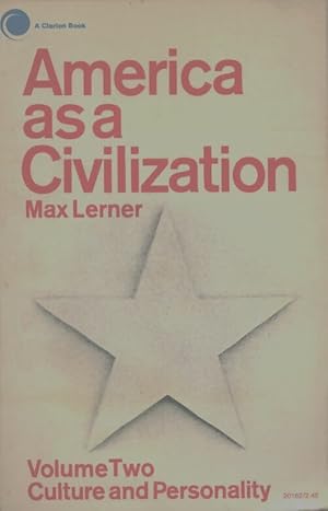 America as a civilization volume II - Max Lerner