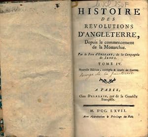 Histoire des révolutions d'Angleterre Tome IV - Père D'Orléans