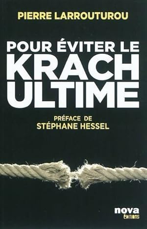 Image du vendeur pour Pour eviter le krach ultime - pierre larrouturou - Pierre Larrouturou mis en vente par Book Hmisphres