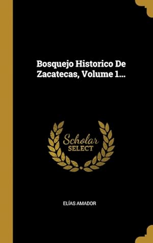 Imagen del vendedor de Bosquejo Historico De Zacatecas, Volume 1. a la venta por Podibooks