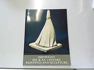 Seller image for Important XIX & XX Century Paintings and Sculpture. 20 Nov - 20 Dec 1975 for sale by JLG_livres anciens et modernes