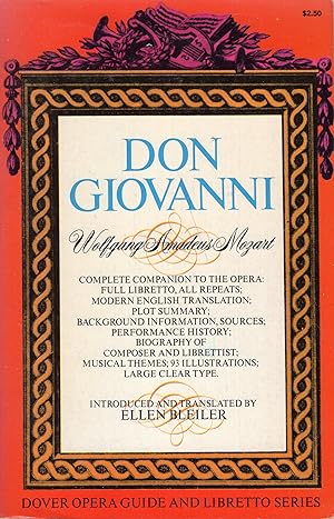 Imagen del vendedor de Don Giovanni a la venta por A Cappella Books, Inc.