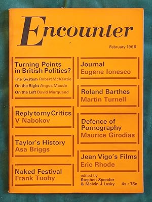 Image du vendeur pour Encounter - three issues in 1965 and 1966 mis en vente par Chesil Books