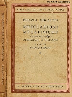 Bild des Verkufers fr Meditazioni metafisiche ed estratti dalle obbiezioni e risposte zum Verkauf von Biblioteca di Babele