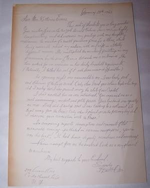 Manuscript Letter from I. David Orr to Katherine "Kay" Evans