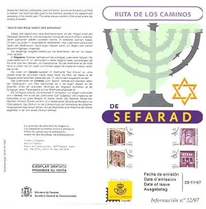 Imagen del vendedor de DIPTICO 6608: Ruta de los caminos de Sefarad a la venta por EL BOLETIN