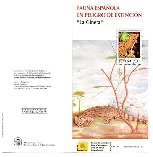 Imagen del vendedor de DIPTICO 6600: Fauna espaola en peligro de extincion. La Gineta a la venta por EL BOLETIN