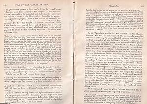 Seller image for Spinoza: The Man and the Philosopher. A rare article from the Contemporary Review, 1887. for sale by Cosmo Books