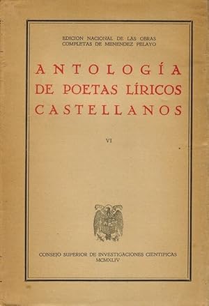 Imagen del vendedor de Antologa de poetas lricos castellanos. Tomo VI. Parte 2: Tratado de los romances viejos. I. (Edicin Nacional de las Obras Completas de Menndez Pelayo, XXII. Edicin preparada por Enrique Snchez Reyes). a la venta por La Librera, Iberoamerikan. Buchhandlung