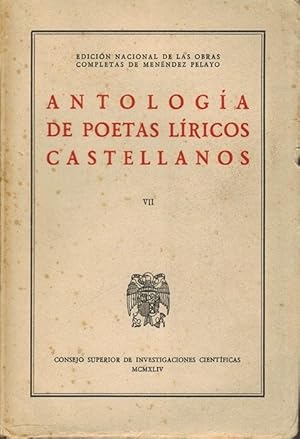 Imagen del vendedor de Antologa de poetas lricos castellanos. Tomo VII. Parte 2: Tratado de los romances viejos. II. (Edicin Nacional de las Obras Completas de Menndez Pelayo, XXIII. Edicin preparada por Enrique Snchez Reyes). a la venta por La Librera, Iberoamerikan. Buchhandlung