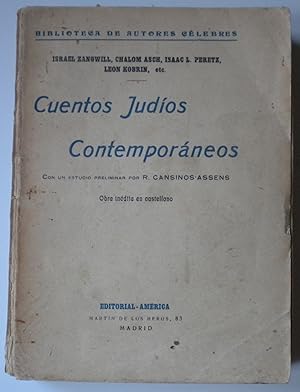 Bild des Verkufers fr Cuentos Judos Contemporneos zum Verkauf von Libreria Ninon