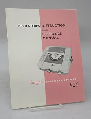 Bild des Verkufers fr Operator's Instruction and Reference Manual zum Verkauf von Attic Books (ABAC, ILAB)