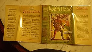 Image du vendeur pour Robin Hood and His Merry Outlaws, BY J. Walker McSpadden, RAINBOW CLASSICS #R-18 IN ILLUSTRATED DUSTJACKET, ILLUSTRATED BY Louis Slobodkin, 1st Edition , Stated 1ST Printing, APRIL 1946. mis en vente par Bluff Park Rare Books