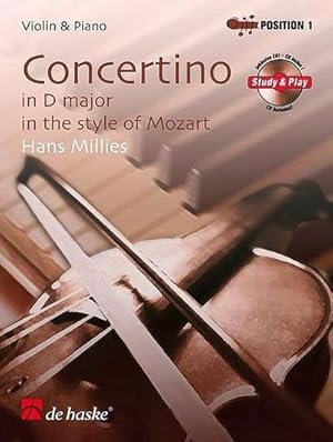 Bild des Verkufers fr Concertino in D-Dur im Stil von Mozart. Concertino in D major in the style of Mozart, Violine u. Klavier, m. Audio-CD zum Verkauf von Rheinberg-Buch Andreas Meier eK