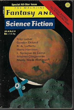 Bild des Verkufers fr The Magazine of FANTASY AND SCIENCE FICTION (F&SF): March, Mar. 1975 zum Verkauf von Books from the Crypt