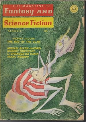 Seller image for The Magazine of FANTASY AND SCIENCE FICTION (F&SF): March, Mar. 1968 for sale by Books from the Crypt