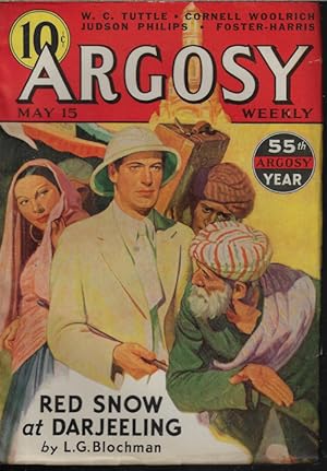 Image du vendeur pour ARGOSY Weekly: May 15, 1937 ("Red Snow at Darjeeling"; "Galloping Gold"; "War for Sale") mis en vente par Books from the Crypt