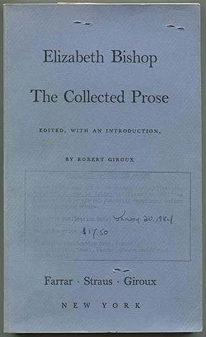 Bild des Verkufers fr The Collected Prose zum Verkauf von Between the Covers-Rare Books, Inc. ABAA