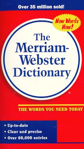 Image du vendeur pour The Merriam Webster Dictionary mis en vente par Reliant Bookstore