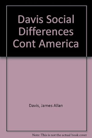 Seller image for Davis Social Differences Cont America for sale by WeBuyBooks