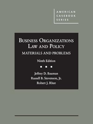 Seller image for Business Organizations Law and Policy : Materials and Problems - Casebookplus for sale by GreatBookPrices