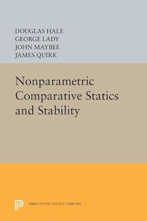 Imagen del vendedor de Nonparametric Comparative Statics and Stability a la venta por GreatBookPricesUK