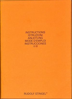 INSTRUCTIONS / ISTRUZIONI / ANLEITUNG / MODE D'EMPLOI / INSTRCCIONES (English/Italian/ German/Fre...