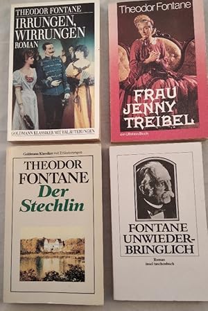 Romane, Konvolut von 4 Bänden [4 Bücher].
