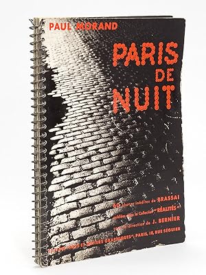 Seller image for Paris de Nuit. 60 photos indites de Brassa [ Edition originale - Livre ddicac par Paul Morand  Henri de Rgnier ] for sale by Librairie du Cardinal