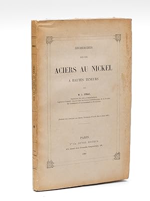 Bild des Verkufers fr Recherches sur les Aciers au Nickel  hautes teneurs [ Edition originale ] zum Verkauf von Librairie du Cardinal