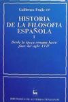 Imagen del vendedor de Historia de la filosofa espaola. I: Desde la poca romana hasta finales del siglo XVII a la venta por AG Library