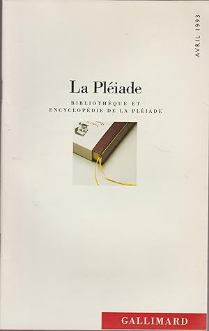 LA PLEIADE-GALLIMARD-CATALOGUE DE PRIX N°96 AVRIL 1993