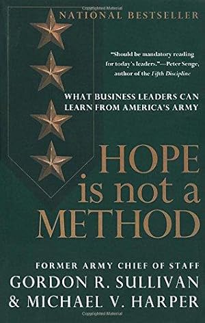 Imagen del vendedor de Hope is Not a Method a la venta por WeBuyBooks