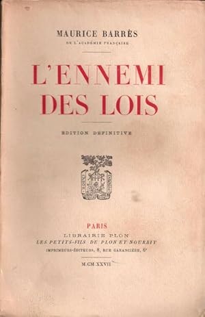 L'ennemi des lois